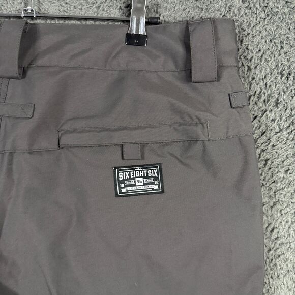 686 Snowboard Pants Mens Large Gray Standard Shell 5K Infidry Waterproof - Picture 11 of 16